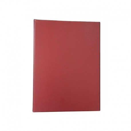 (L) CARPETA PLASTICO 16 ANILLAS FOLIO ROJO