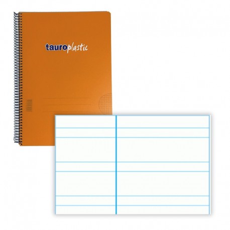 CUADERNO FOLIO POLIP 80H 90G PAUTA 3,5 NARANJA