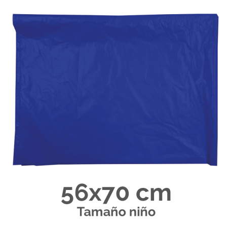 BOLSA DISFRACES PLASTICO 56X70 AZUL OSCURO