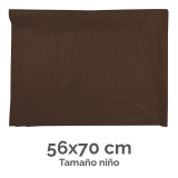 BOLSA DISFRACES PLASTICO 56X70 MARRON