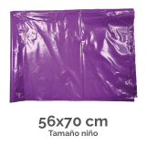 BOLSA DISFRACES PLASTICO 56X70 VIOLETA