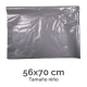 BOLSA DISFRACES PLASTICO 56X70 GRIS