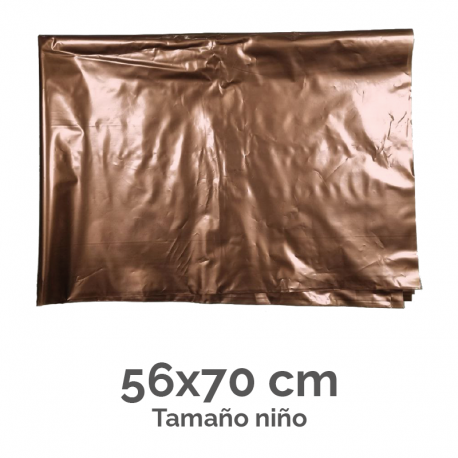 BOLSA DISFRACES PLASTICO 56X70 ORO