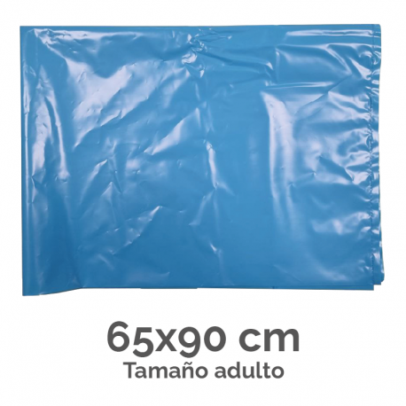 BOLSA DISFRACES PLASTICO 65X90 AZUL CLARO