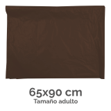 BOLSA DISFRACES PLASTICO 65X90 MARRON