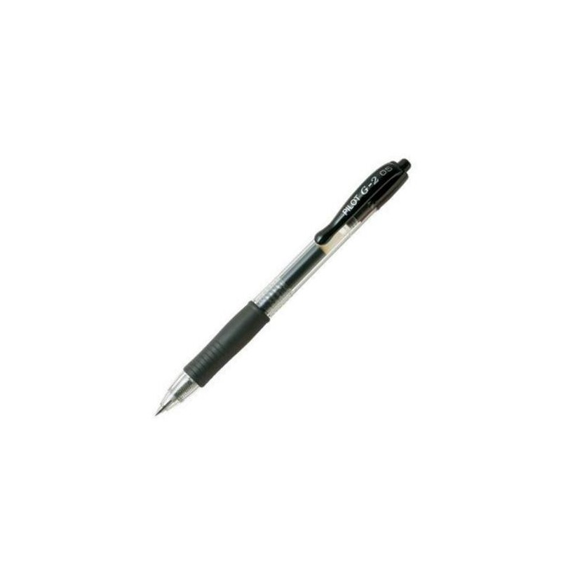 Bolígrafo gel Pilot G-2 Negro - Material escolar